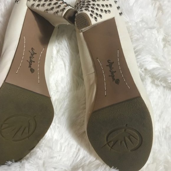 Jipi Japa off white Studded Shoes Size 8 - Picture 6 of 7